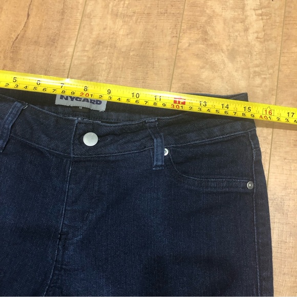 Nygård Mid Rise Capris stretch denim dark blue - Picture 3 of 7